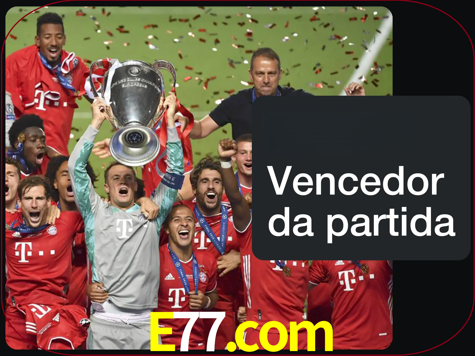 Aposte no vencedor e ganhe uma grande quantia de dinheiro.